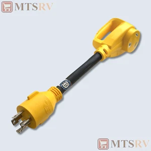 CAMCO RV 30A 12" Dogbone 4-Prong Generator-to-RV Power Grip Adapter - #55382 - Picture 1 of 1