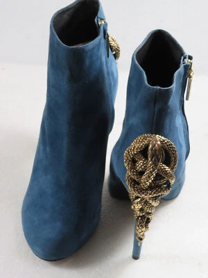 Rare beauty! NWOT Womens ROBERTO CAVALLI beverley snake booties 40-10M  $1360 - Image 1 of 4