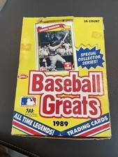 1989 SWELL BASEBALL GREATS WAX BOX - 36 PACKS MLB Trading Cards Unopened Packs