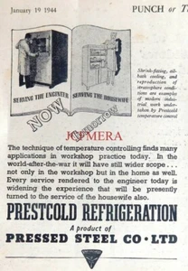 WW2 PRESTCOLD Industrie KÜHLUNG Werbung, kleiner Originaldruck 1944: 666/16 - Bild 1 von 1
