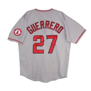 Vladimir Guerrero Majestic Los Angeles Angels Grey Road Jersey w/ Patch Men's - Picture 1 of 3