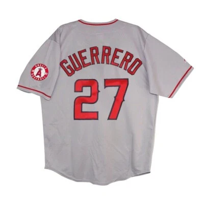 Vladimir Guerrero Majestic Los Angeles Angels Grey Road Jersey w/ Patch Men's - Image 1 of 3