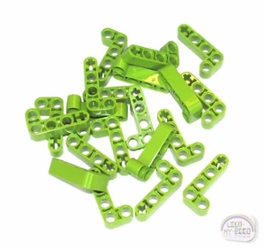 LEGO Technic - 20 vigas en forma de 'L' - 2x4 - brazos de elevación - cal - nuevo - 32140, EV3 - Imagen 1 de 4