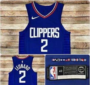 Authentic Nike Los Angeles Clippers Kawhi Leonard Jersey Vaporknit NBA Size 40 - Picture 1 of 12