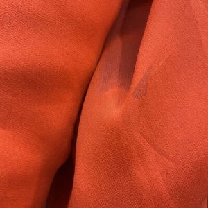 100% Silk Fabric Orange Silk Chiffon  Fabric Material 115cm Wide - Picture 1 of 2
