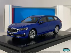 ABREX 1/43 SKODA SUPERB IV COMBI SW 2023 BLUE ART. 143AB-047MQ - Foto 1 di 3