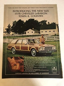 1978 Chrysler LeBaron Car Vintage Print Ad Advertisement PA3 - Picture 1 of 3