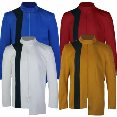 Uniforme masculino Rayner Saru rojo dorado azul blanco para Discovery 5 Starfleet Foto 1 de 4