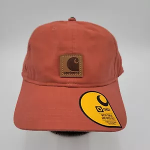 Carhartt Force Odessa Canvas Logo Cap Red Adjustable Strapback AH0289 - Picture 1 of 7