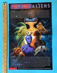 ANIMORPHS ALIENS POSTER 17 x 11--RARE!!!- with artwork by Romas Kukalis - Picture 1 of 7