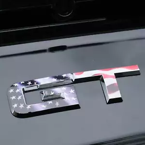 GT American Flag Rear Emblem Overlay Decal Fits 2015-2023 Mustang GT - Bild 1 von 8