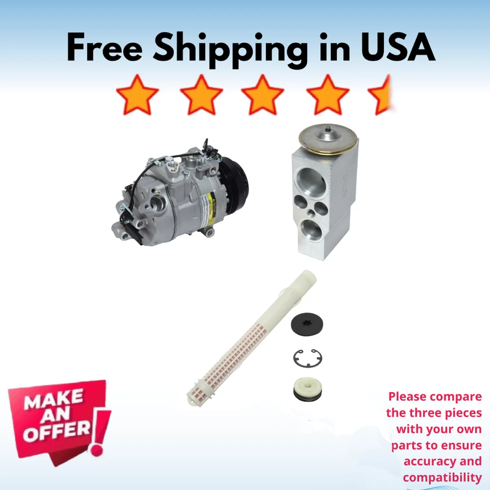 Kit Compressor A/C Fit BMW 750Li xDrive 2010-2015, BMW 760Li 2011-2015 - Image 1 of 4