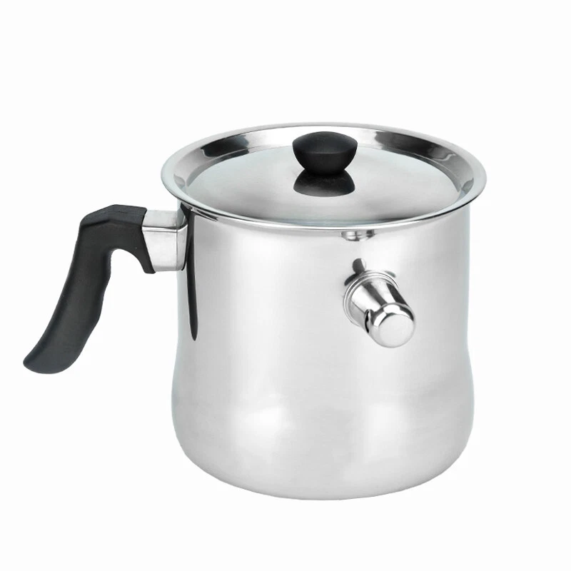 1,5L Milchtopf mit Deckel Simmertopf Edelstahl Kochtopf Wasserbad Simmerntopf - Bild 1 von 4