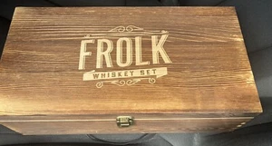 Frolk Whiskey Gift Set With 2 Glasses - Picture 1 of 8