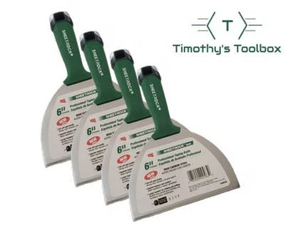 SHEETROCK TOOLS USG Sheetrock 6'' High Carbon Steel Pro-Series Drywall Joint Knife (4 Pack)