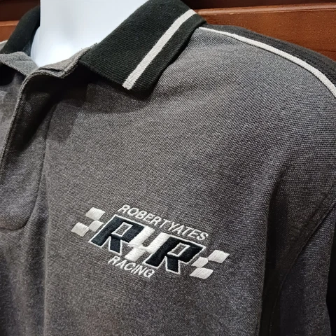 Robert Yates Racing XL Team Issued Gray Polo Shirt NASCAR Allison Jarrett Irvan Cover