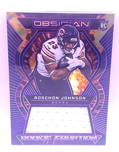 2023 Panini Obsidian Roschon Johnson Rookie Eruption Patch RC No.REM-RJO 19/75 - Picture 1 of 6