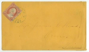 1850s Chicago Ills to Miss Joanna C Read, Orono, Maine - Picture 1 of 1