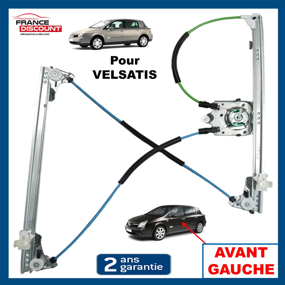 Leve Vitre Electrique Avant Gauche pour RENAULT VELSATIS 2.0 2.2 dCi 8200008327 - Photo 1/4