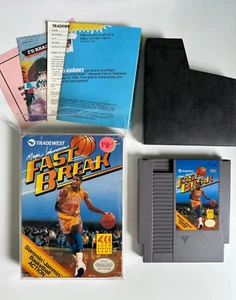 Magic Johnson's Fast Break (Nintendo NES 1990) Box Game Inserts w/Protector Case - Picture 1 of 6