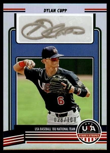 2023 Panini Stars & Stripes DYLAN CUPP HOLO AUTO28/100 18U-DC - Picture 1 of 2