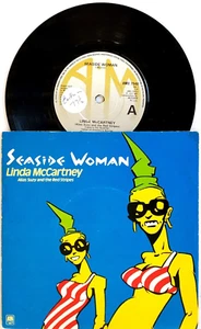 Linda McCartney AKA Suzy & The Red Stripes - Seaside Woman 7" Single-1980 A&M UK - Picture 1 of 2