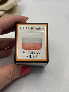 NEW Sunday Riley CEO Afterglow Brightening Vitamin C Cream Travel Siz 15g/0.5oz - Picture 1 of 3