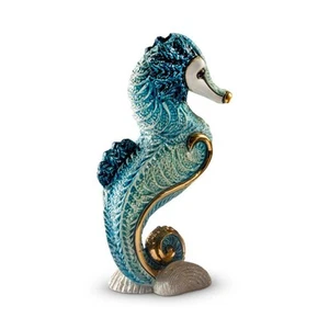 Turquoise Seahorse Artesania Rinconada 2023 Figurine F247T De Rosa Uruguay - Picture 1 of 2