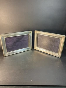 "Marcos de fotos dobles de plata de ley de 5,5"" X 7,5""" - Imagen 1 de 18