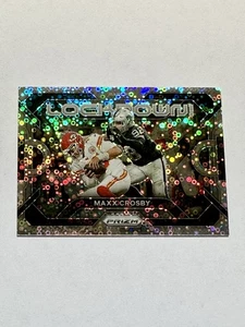 2023 Panini Prizm Maxx Crosby Lockdown! No Huddle Silver Prizm #LD-6 LV Raiders - Bild 1 von 2