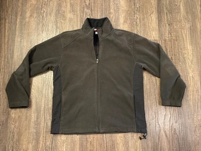 IZOD XL Perform X Fleece Jacket Full Zip Green PFX - Image 1 of 4