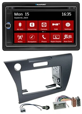 Blaupunkt Bluetooth DAB 2DIN USB DVD MP3 Autoradio für Honda CR-Z (ab 2010) - Bild 1 von 4