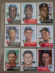 1991 Topps Archives Baseball 1953 Topps Reprint Complete Set 1-337 BINDER PAGES - Picture 1 of 2