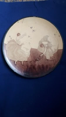 assiette peinte louis giraud vallauris art deco 263mm - Photo 1/4