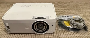 ViewSonic PS600W DLP Projector 3500 Lumens Short-Throw Home Theater 1080p HDMI - Picture 1 of 7
