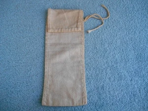 VINTAGE STERLING SILVER FLATWARE COTTON STORAGE Bag WHITE 4-3/8" x 11-3/8" - Picture 1 of 8