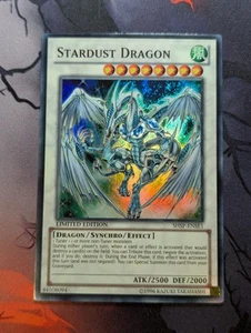 Yu-Gi-Oh! Stardust Dragon Super Rare Card SHSP-ENSE1 - VLP/LP - Picture 1 of 1