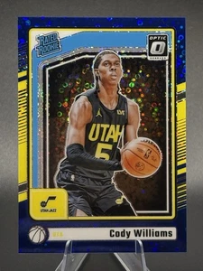 2024-25 Donruss Optic Cody Williams #298 Blue Disco /49 Rookie - Jazz - Bild 1 von 3