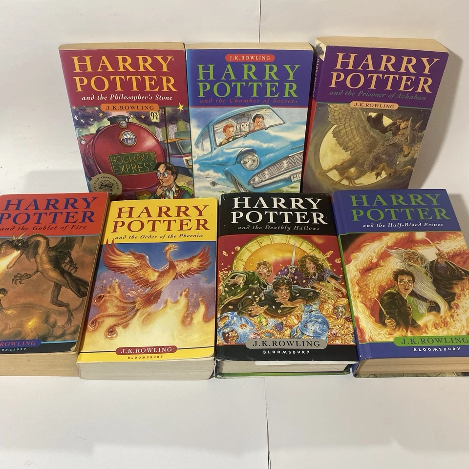 Harry Potter Complete 7 Book Collection 2 First Edition Hardcovers JK Rowling - Image 1 of 4