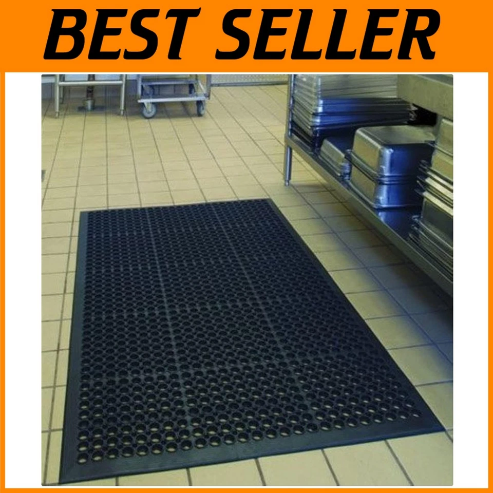 Anti-fatigue Rubber Floor Mats for Kitchen Bar Indoor Commercial Heavy Duty FL