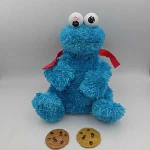 Sesame Street Count 'n Crunch Cookie Monster Talking Backpack Works & 2 Cookies - Picture 1 of 9
