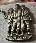 Vietnam vétérans chapeau revers veste épingle métal 3 soldats
