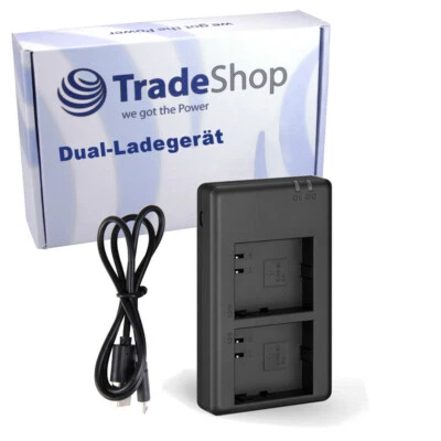 TRADE-SHOP Ladegerät für Netgear Arlo Pro/Pro 2/Go/Light Li-Ion Akkus inkl. Micro-USB Kabel