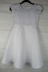 Lavender Girl's White 'Flower Girl' Dress Size 7