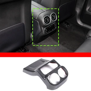 ABS Carbon Car Rear Center Air Vent Trim Cover For Mercedes Benz GLC 2023-2024 - Picture 1 of 15