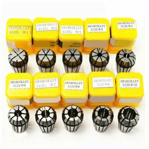 10Pcs ER16 1-10mm Spring Collet Set For CNC Milling Machine Engraving Lathe BE - Picture 1 of 8