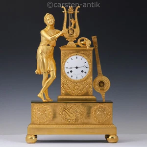 Exquisite Parisian Empire ormulu bronze mantel clock Watchmaker to the king 1815 - Picture 1 of 12