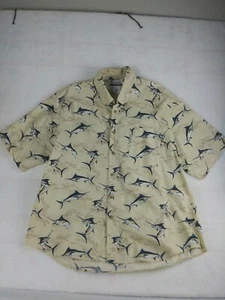 Columbia Sportswear Herren Gr. XL Button Down Swordfish All Over Angelhemd - Bild 1 von 6