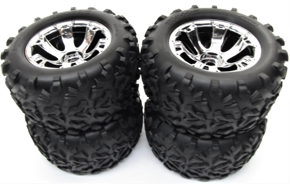 Fits Traxxas Nitro Revo 3.3 53097-3 - 6.3" Maxx TIRES & Geode WHEELS - Image 1 of 3
