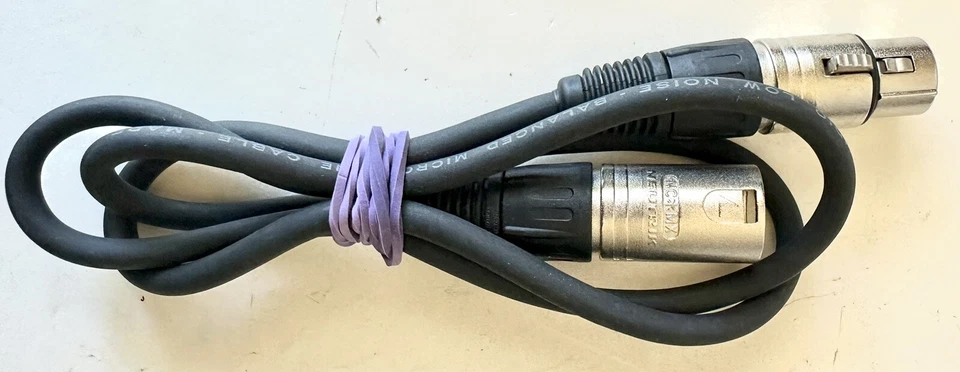 Neutrik NCMX NCFX 3-Pin XLRM XLRF VTG Low Noise Balanced Microphone Audio Cable - Image 1 of 4